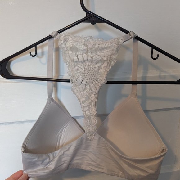 Aerie Real Sunnie Wireless Bra - Light Cream - Picture 2 of 3